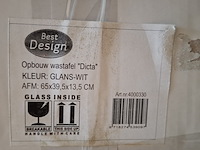 2x waskom best design, dicta, glans wit - afbeelding 5 van  5