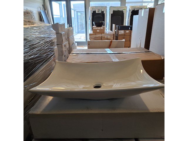 2x waskom best design, raaf, glans wit - afbeelding 1 van  6