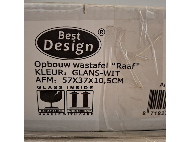 2x waskom best design, raaf, glans wit - afbeelding 6 van  6