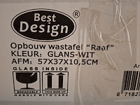 2x waskom best design, raaf, glans wit - afbeelding 6 van  6