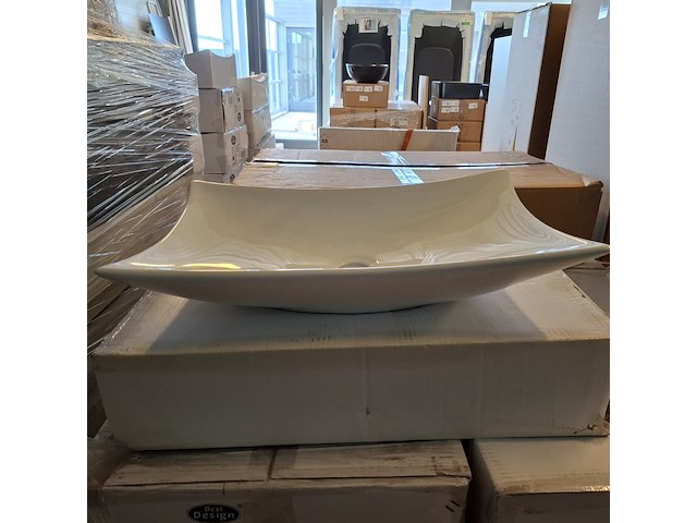 2x waskom best design, raaf, glans wit - afbeelding 1 van  6