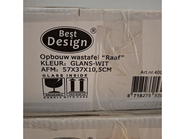 2x waskom best design, raaf, glans wit - afbeelding 6 van  6