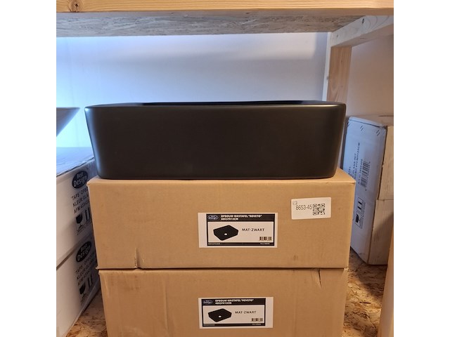 2x waskom best design, roveto, mat zwart - afbeelding 1 van  6