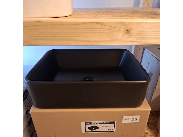 2x waskom best design, roveto, mat zwart - afbeelding 3 van  6