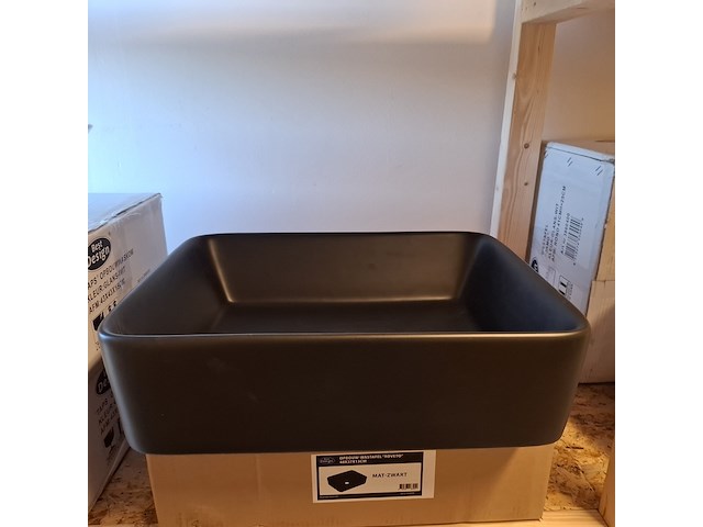 2x waskom best design, roveto, mat zwart - afbeelding 4 van  6