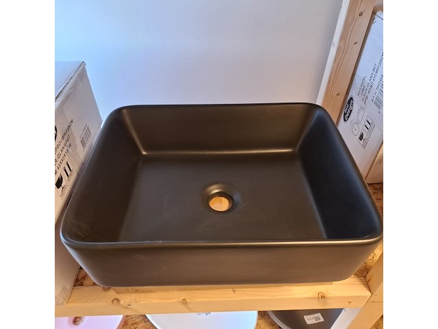 2x waskom best design, roveto, mat zwart - afbeelding 5 van  6