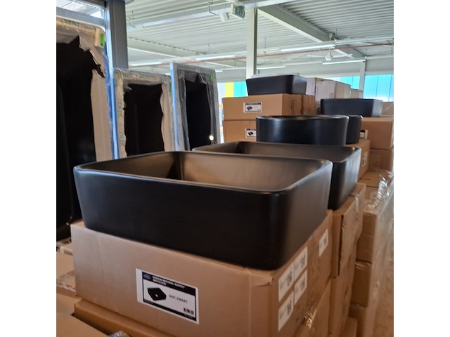 2x waskom best design, roveto, mat zwart - afbeelding 1 van  7