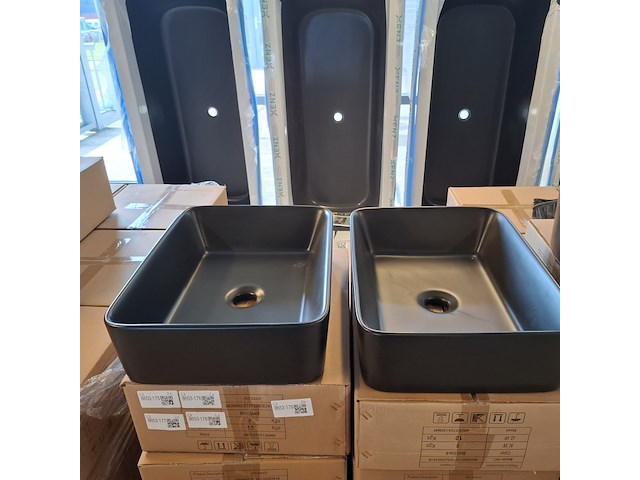 2x waskom best design, roveto, mat zwart - afbeelding 5 van  7