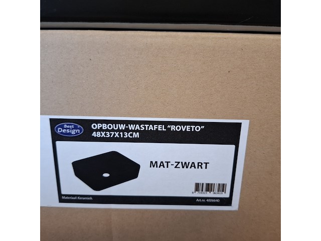 2x waskom best design, roveto, mat zwart - afbeelding 7 van  7