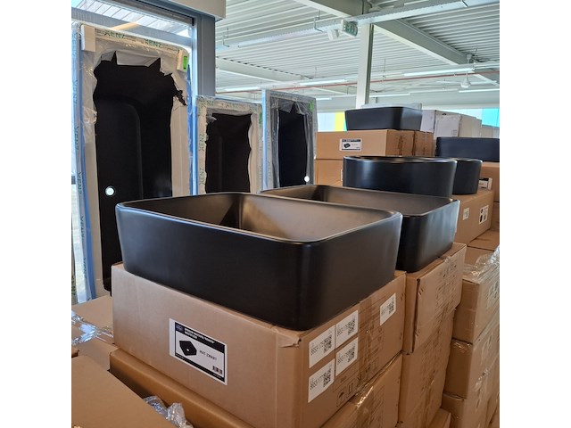 2x waskom best design, roveto, mat zwart - afbeelding 1 van  7