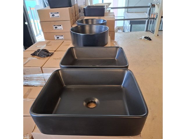 2x waskom best design, roveto, mat zwart - afbeelding 4 van  7