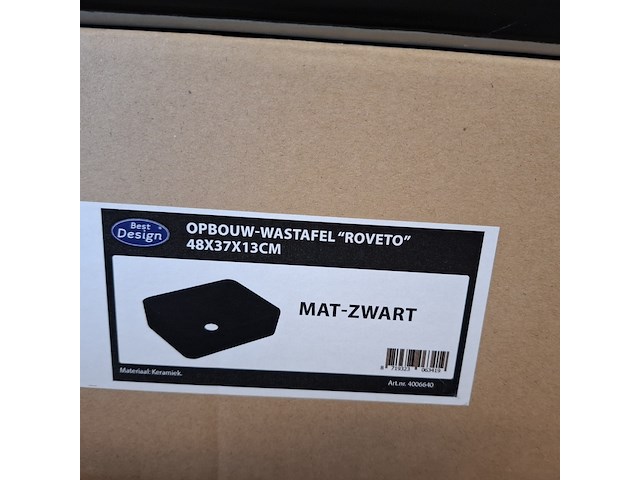 2x waskom best design, roveto, mat zwart - afbeelding 7 van  7