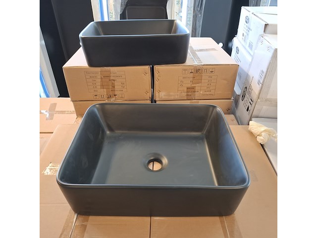 2x waskom best design, roveto, mat zwart - afbeelding 3 van  6