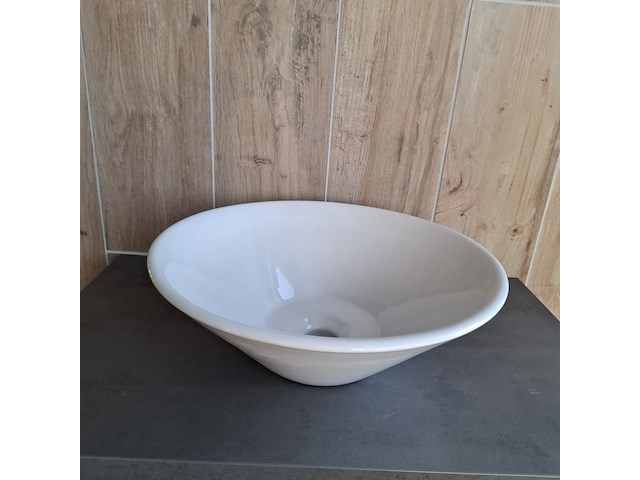 2x waskom best design, taps, glans wit - afbeelding 3 van  6