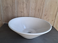 2x waskom best design, taps, glans wit - afbeelding 3 van  6