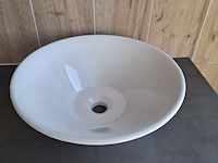 2x waskom best design, taps, glans wit - afbeelding 4 van  6