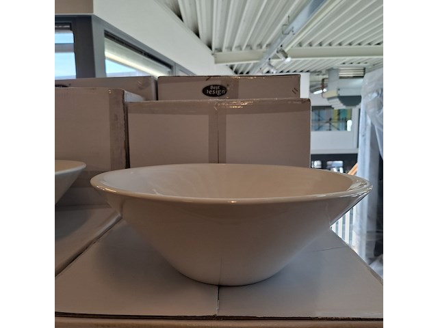 2x waskom best design, taps, glans wit - afbeelding 3 van  6