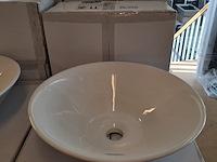 2x waskom best design, taps, glans wit - afbeelding 4 van  6