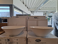 2x waskom best design, taps, glans wit - afbeelding 1 van  6