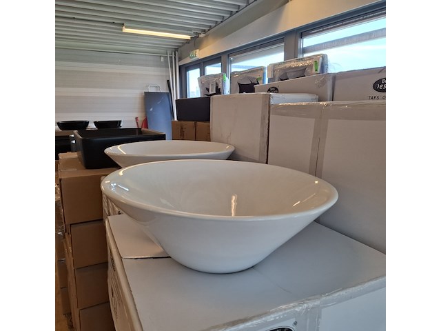 2x waskom best design, taps, glans wit - afbeelding 4 van  6