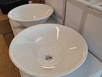 2x waskom best design, taps, glans wit - afbeelding 5 van  6