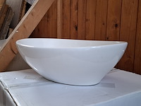 2x waskom, ovaal wit - afbeelding 2 van  5