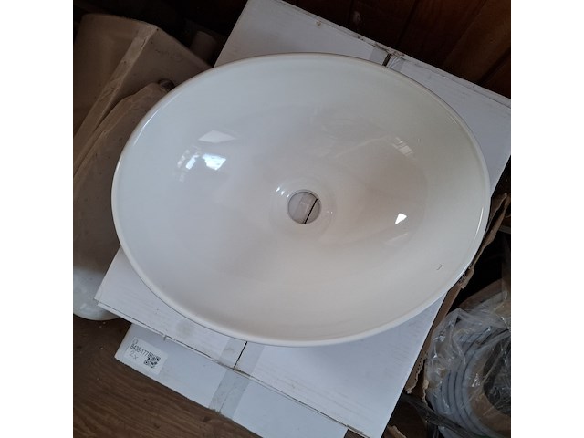 2x waskom, ovaal wit - afbeelding 3 van  5