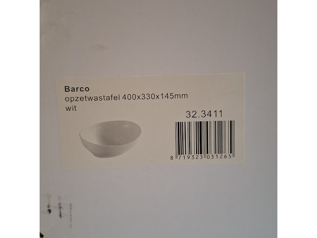 2x waskom, ovaal wit - afbeelding 5 van  5