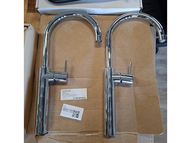 2x waskomkraan supergrif, serie t1, chroom - afbeelding 1 van  6