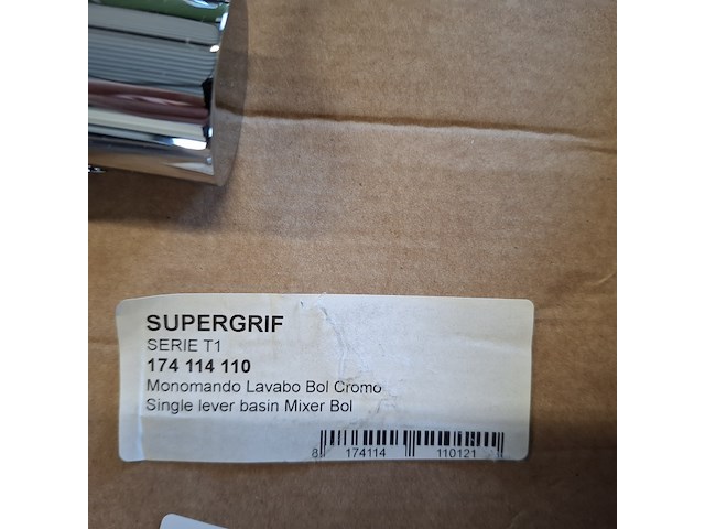 2x waskomkraan supergrif, serie t1, chroom - afbeelding 6 van  6