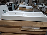 2x wastafel, mat wit - afbeelding 2 van  8