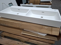 2x wastafel, mat wit - afbeelding 3 van  8