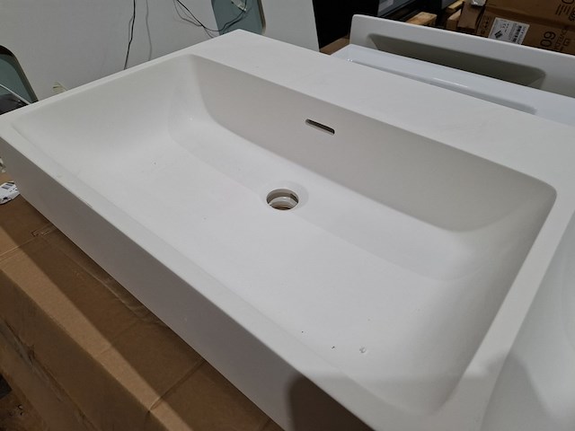 2x wastafel, mat wit - afbeelding 5 van  8