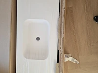 2x wastafelblad, zenon, solid surface niza45 so g.wht, wit, 2025 - afbeelding 2 van  8