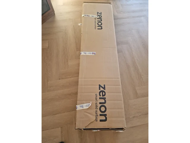 2x wastafelblad, zenon, solid surface niza45 so g.wht, wit, 2025 - afbeelding 8 van  8