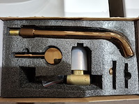 2x wastafelkraan inbouw, brons - afbeelding 1 van  4