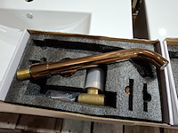 2x wastafelkraan inbouw, brons - afbeelding 2 van  4