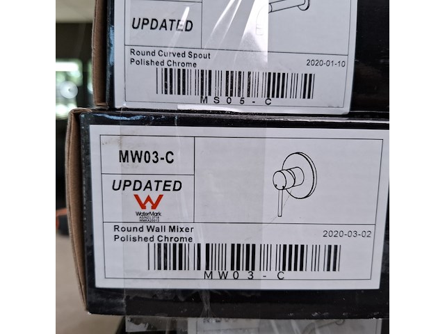 2x wastafelkraan, inbouw, chroom - afbeelding 3 van  5