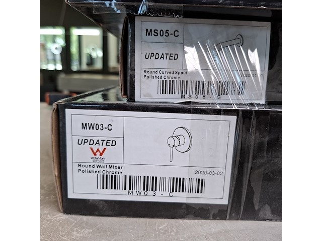2x wastafelkraan, inbouw, chroom - afbeelding 5 van  5