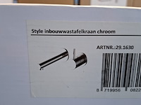 2x wastafelkraan, korver, inbouw, chroom - afbeelding 2 van  2