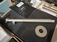 2x wastafelkraan mgs milano , rvs geborsteld - afbeelding 2 van  4