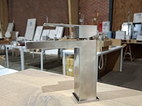 2x wastafelkraan rvs - afbeelding 1 van  5