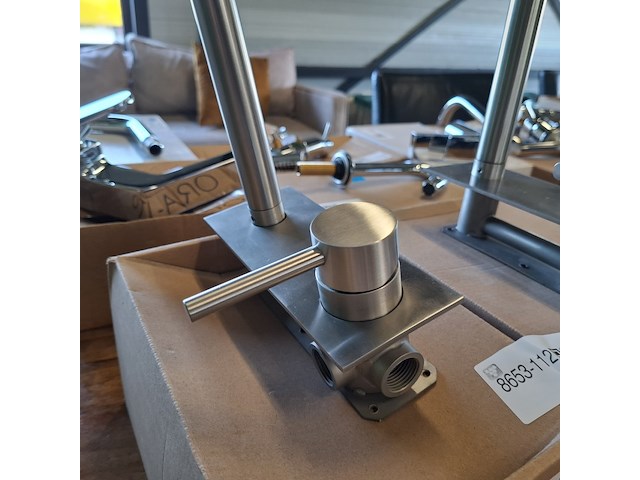 2x wastafelkraan ta design, rvs geborsteld - afbeelding 5 van  8