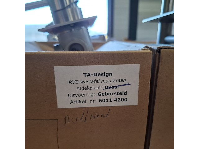 2x wastafelkraan ta design, rvs geborsteld - afbeelding 6 van  8