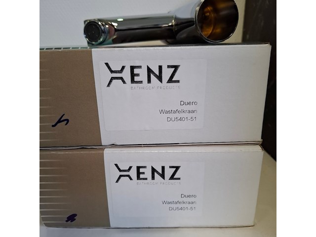 2x wastafelkraan xenz, duero , chroom - afbeelding 3 van  3