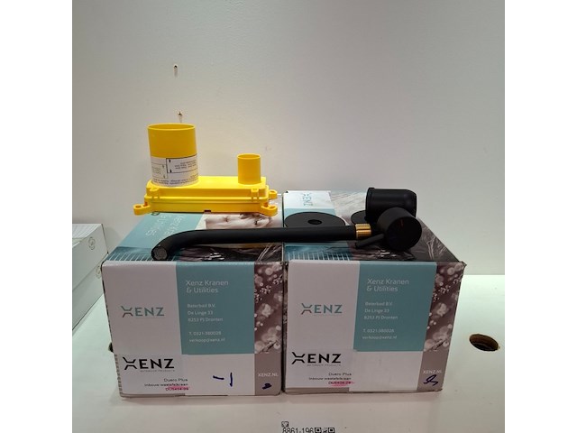 2x wastafelkraan xenz, duero plus, mat zwart - afbeelding 1 van  6