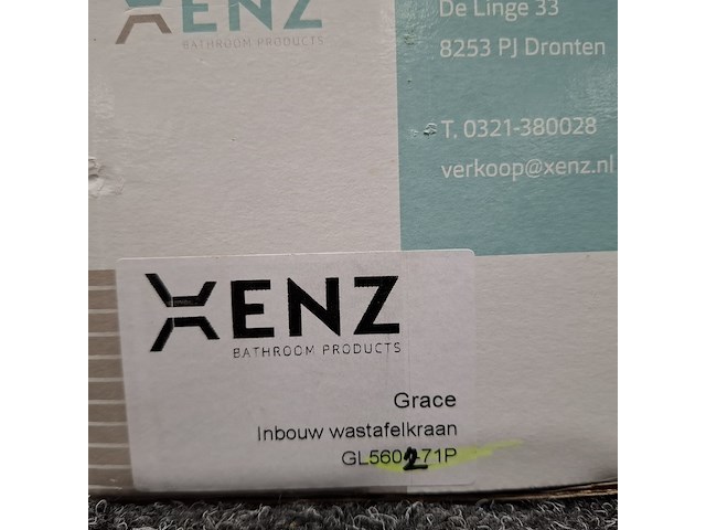 2x wastafelkraan, xenz, grace, grafiet geborsteld - afbeelding 8 van  8