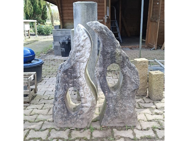 2x waterornament natuursteen - afbeelding 5 van  12