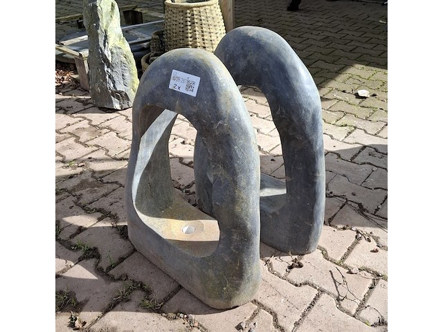 2x waterornament natuursteen - afbeelding 3 van  8