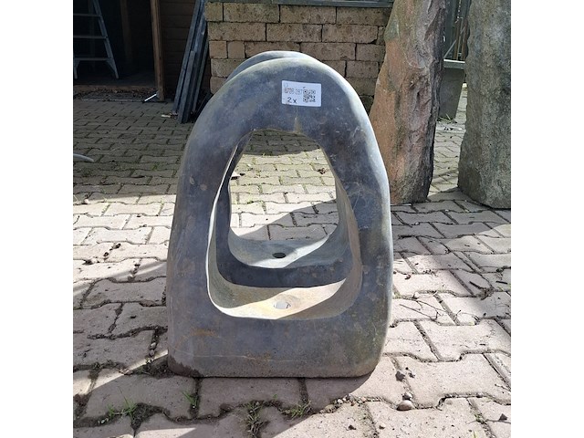 2x waterornament natuursteen - afbeelding 6 van  8